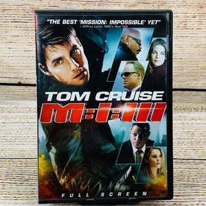 Tom Cruise Mission Impossible III M:I:III [2006 DVD] Movie Full‎ Screen